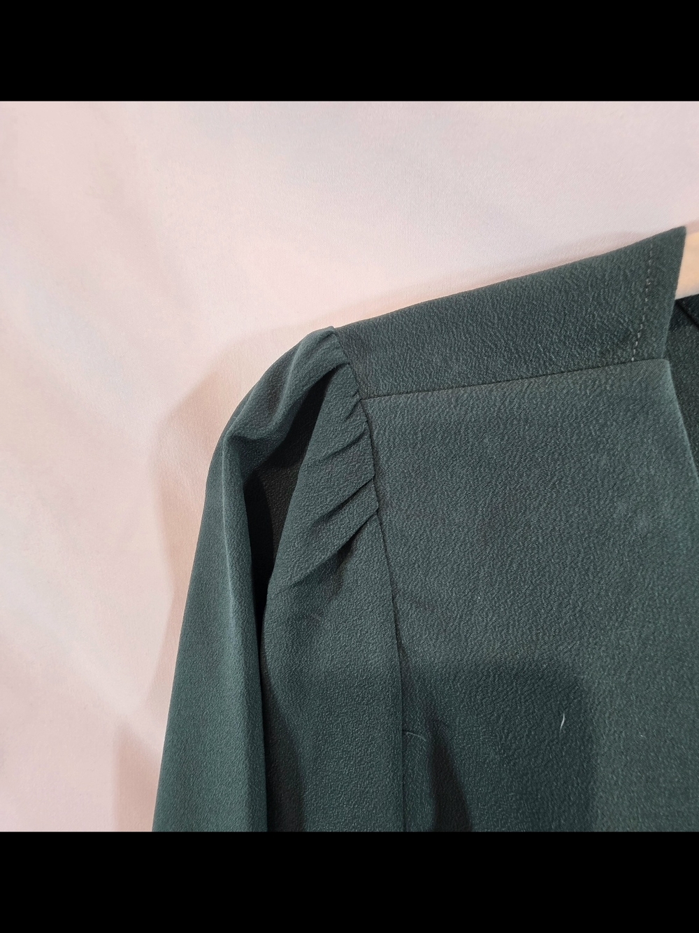 Abercrombie & Fitch Cottagecore Girlhoodcore Peplum Feminine Green Blouse Size M - Picture 3 of 6